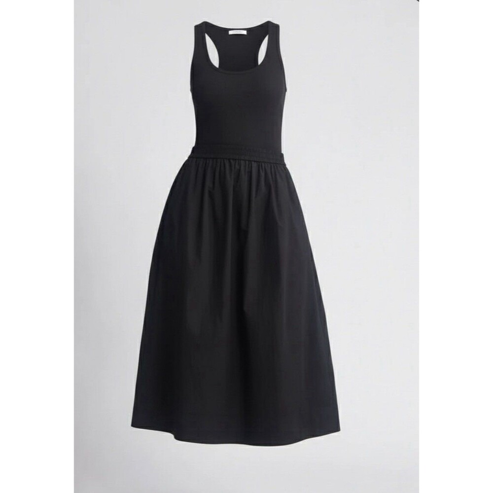 Nation LTD Black Sleeveless Midi Tank Dress